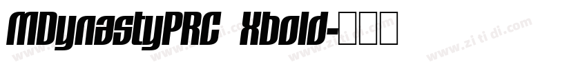 MDynastyPRC Xbold字体转换